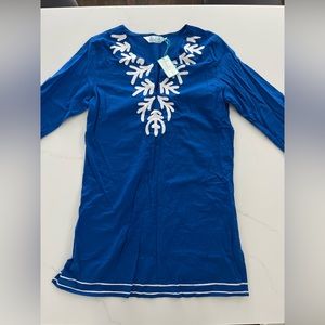 NWT- Women’s beach cover up. royal blue size medium